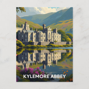 Kylemore Abbey Ireland Travel Postkarte
