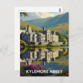 Kylemore Abbey Ireland Travel Postkarte (Vorne/Hinten)