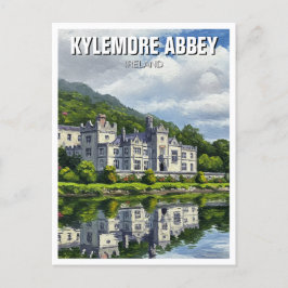 Kylemore Abbey Ireland Travel Postkarte