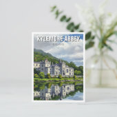 Kylemore Abbey Ireland Travel Postkarte (Stehend Vorderseite)