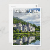 Kylemore Abbey Ireland Travel Postkarte (Vorne/Hinten)