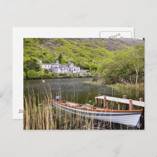 Kylemore Abbey, Irland. Abtei Kylemore Postkarte (Vorne/Hinten)