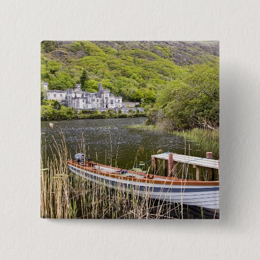 Kylemore-Abtei, Irland. Kylemore Abbey ist Button (Vorderseite)