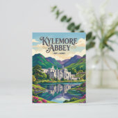Kylemore-Abtei Irland Postkarte (Stehend Vorderseite)