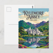 Kylemore-Abtei Irland Postkarte (Vorne/Hinten)
