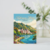 Kylemore-Abtei Irland Postkarte (Stehend Vorderseite)
