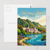 Kylemore-Abtei Irland Postkarte (Vorne/Hinten)