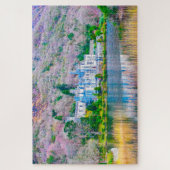 Kylemore-Abtei Irland. Puzzle (Vertikal)