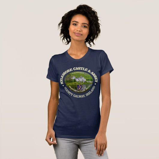 Kylemore Castle & Abbey (rd) T-Shirt (Vorne ganz)
