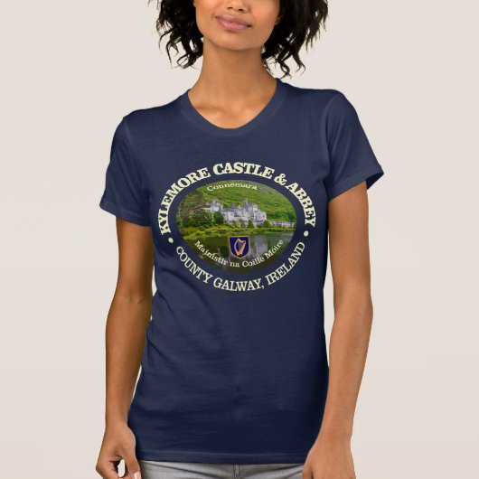 Kylemore Castle & Abbey (rd) T-Shirt (Vorderseite)