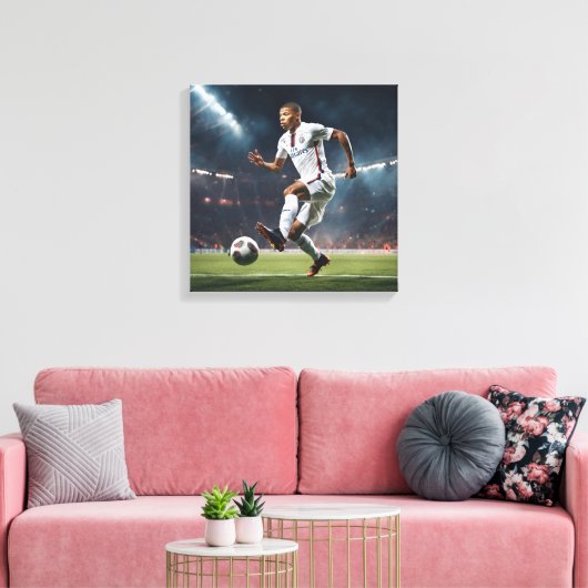 Kylian Mbappé Leinwanddruck (Insitu (Wohnzimmer))