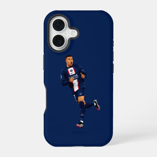 Kylian Mbappé - PSG iPhone 16 Hülle (Rückseite)
