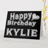 Kylie Happy Birthday Geburtstag Karte Aufsteller (Gelbe Blume)