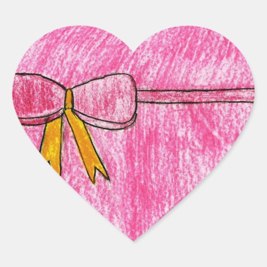 Kylie Herz-Aufkleber (Vorderseite)