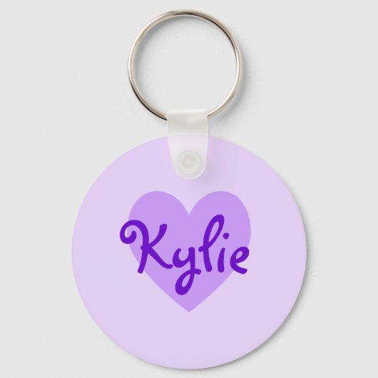 Kylie in Lila Schlüsselanhänger (Vorderseite)