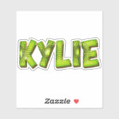 Kylie Name Kiwi Design Aufkleber Sticker (Blatt)
