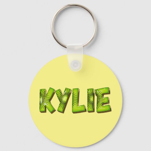 Kylie Name Kiwi Design Schlüsselanhänger (Vorderseite)