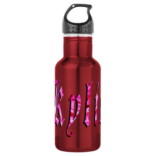 Kylie, Name, Logo, Edelstahlflasche (Vorderseite)