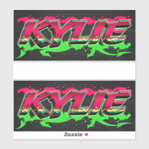 Kylie Vorname Name Graffiti Aufkleber Sticker
