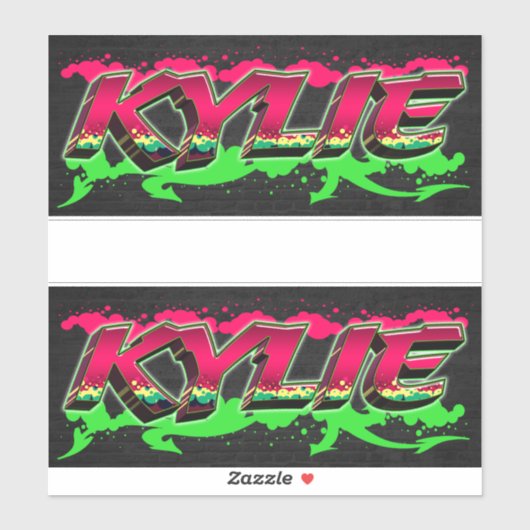 Kylie Vorname Name Graffiti Aufkleber Sticker (Blatt)