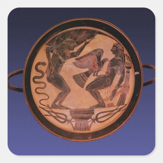 Kylix Quadratischer Aufkleber (Vorderseite)