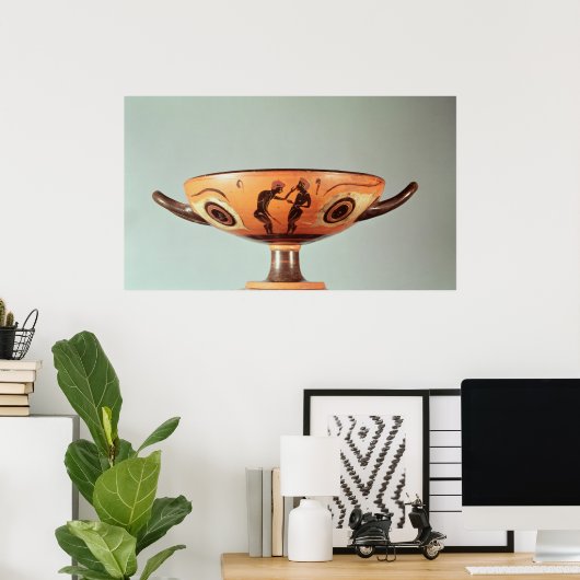 Kylix, schwarz, c.580-525 v. Chr. Poster (Heimbüro)