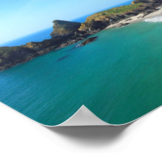 Kynance Cove Poster (Ecke)