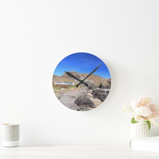 Kynance Cove Wall Clock Runde Wanduhr (Zuhause)