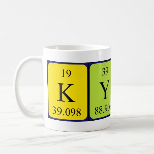 Kyndal Periodenname Tasse (Links)