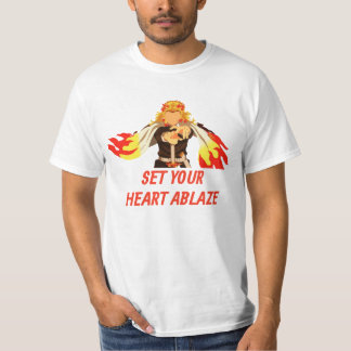 Kyojuro rengoku ser your heart ablach T-Shirt