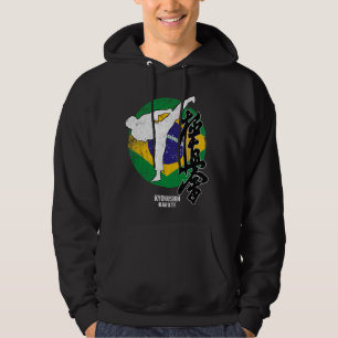 Kyokushin Brazil Karate Brazilian flagge Kyokushin Hoodie