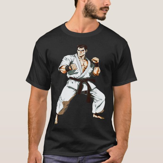 Kyokushin Budo Karate Kämpfer T-Shirt (Vorderseite)
