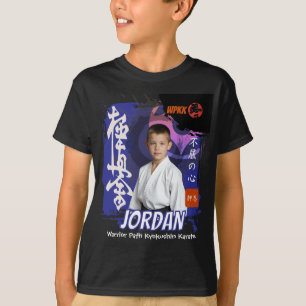 Kyokushin Dojo Foto Schüler Blaugurt Team T-Shirt