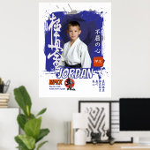 Kyokushin Dojo Student Belt Commemoration Poster (Heimbüro)