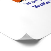 Kyokushin Dojo Student Belt Commemoration Poster (Ecke)