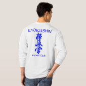 Kyokushin Edmonton Dojo-T - Shirt - lange Hülse (Schwarz voll)