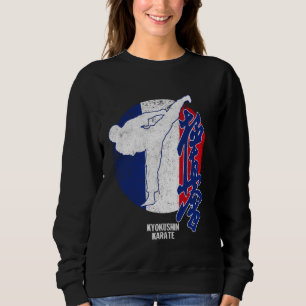 Kyokushin France Karate Französische Flagge Kyokus Sweatshirt