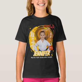 Kyokushin Girl Yellow Belt Personalized Team T-Shirt