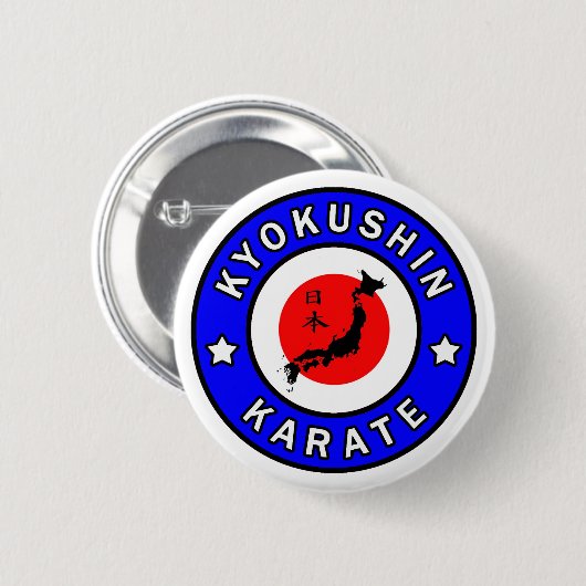 Kyokushin Karate Button (Vorne & Hinten)