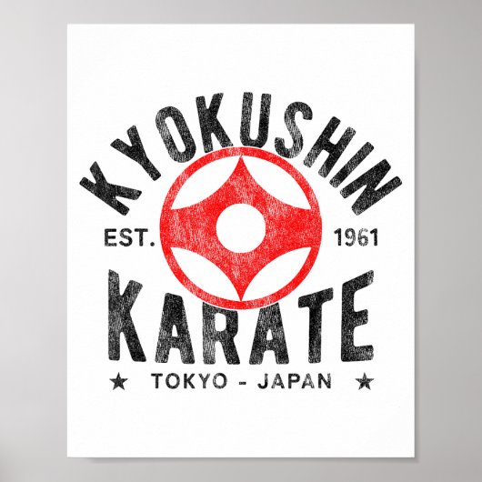 Kyokushin Karate Do Martial Arts Japan Tokyo Vinta Poster (Vorne)