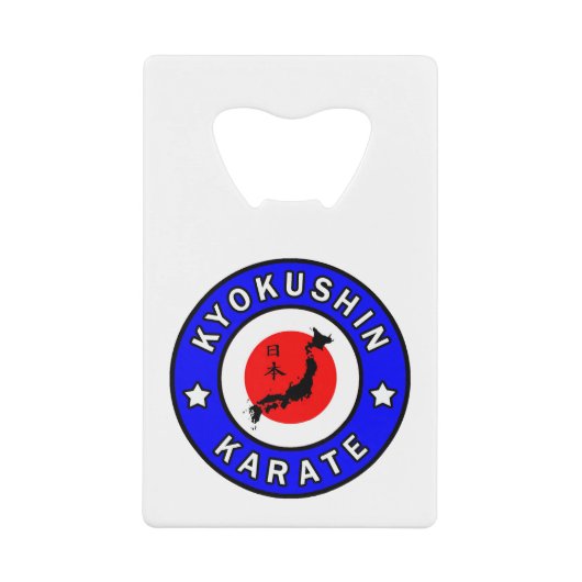 Kyokushin Karate Geldbeutel Flaschenöffner (Vorderseite)