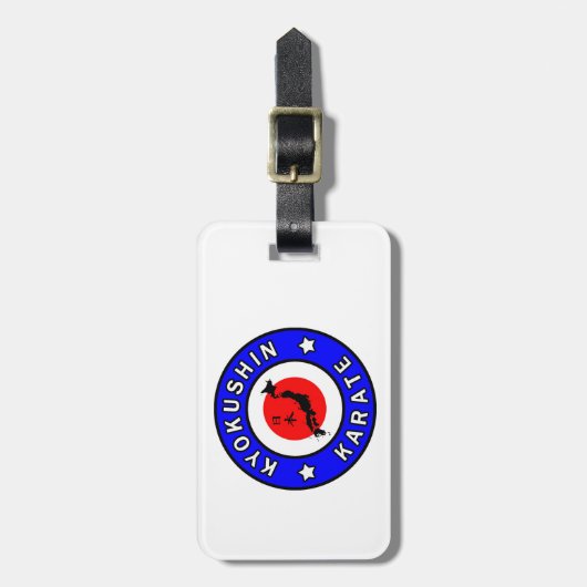 Kyokushin Karate Gepäckanhänger (Vorderseite vertikal)