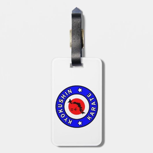 Kyokushin Karate Gepäckanhänger (Rückseite vertikal)