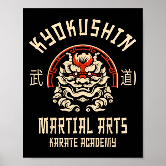 Kyokushin Karate Japanese Martial Arts Poster (Vorne)