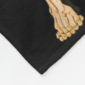 Kyokushin-Karate-Kämpfer - japanische Kampfkunst Fleecedecke (Ecke)