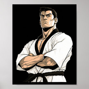 Kyokushin-Karate-Kämpfer - Kampfsport  Poster
