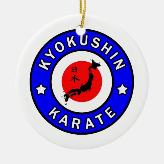 Kyokushin Karate Keramik Ornament (Vorne)