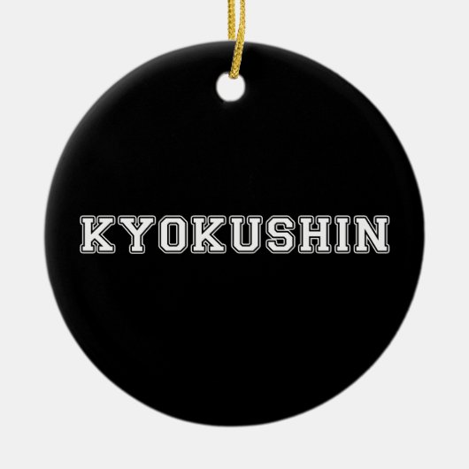 Kyokushin Karate Keramik Ornament (Vorne)