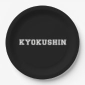 Kyokushin Karate Pappteller (Vorderseite)