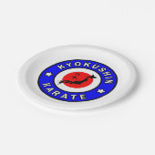 Kyokushin Karate Pappteller (Schrägansicht)